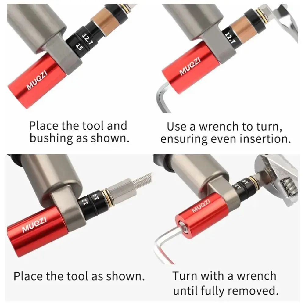 

Visible Window Design Bicycle Rear Shock Durable Installation&Removal Bike Shock Absorbers Repair Stainless Steel