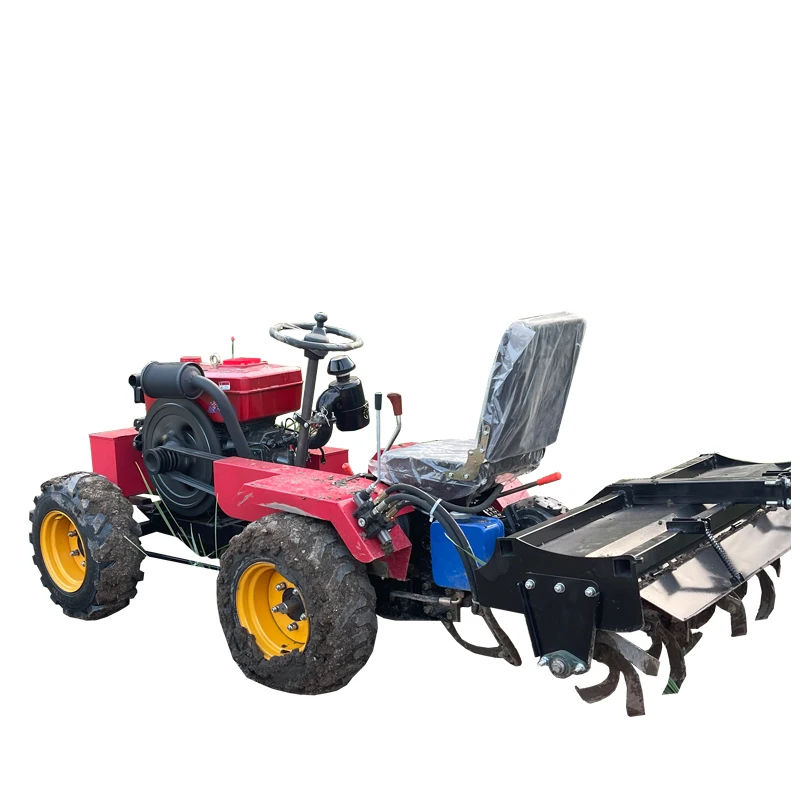 Hot Selling Micro Planter Four-Wheel Drive Rotary Cultivator Tractor 4 Wheel 35HP Mini Tiller