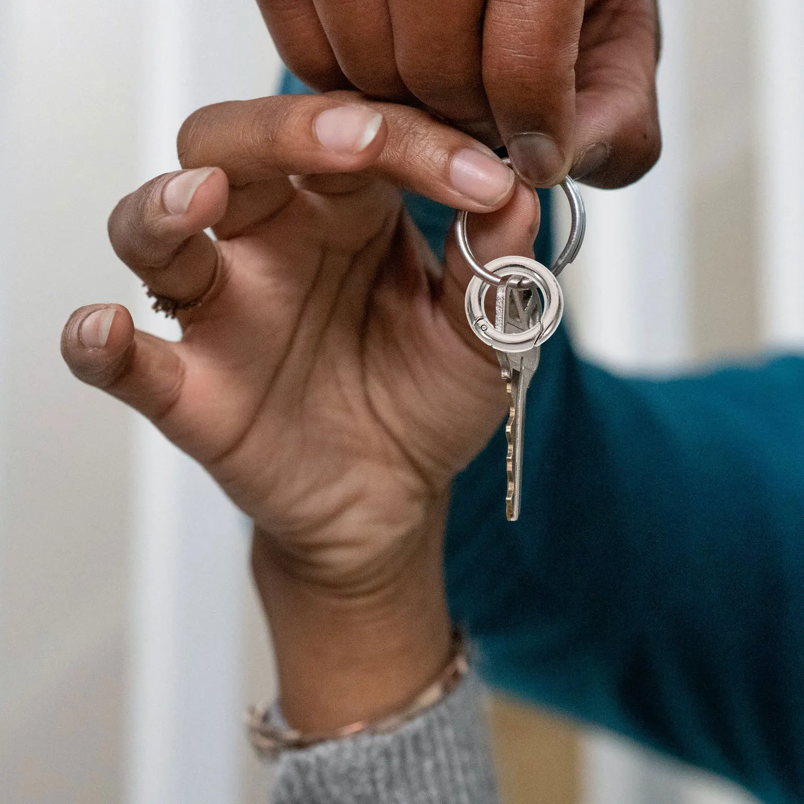 

20pcs Keychain Buckles Zinc Alloy Round Snap Hooks For Bag Luggage Dog Leash Curtain Diy Supplies O-Rings