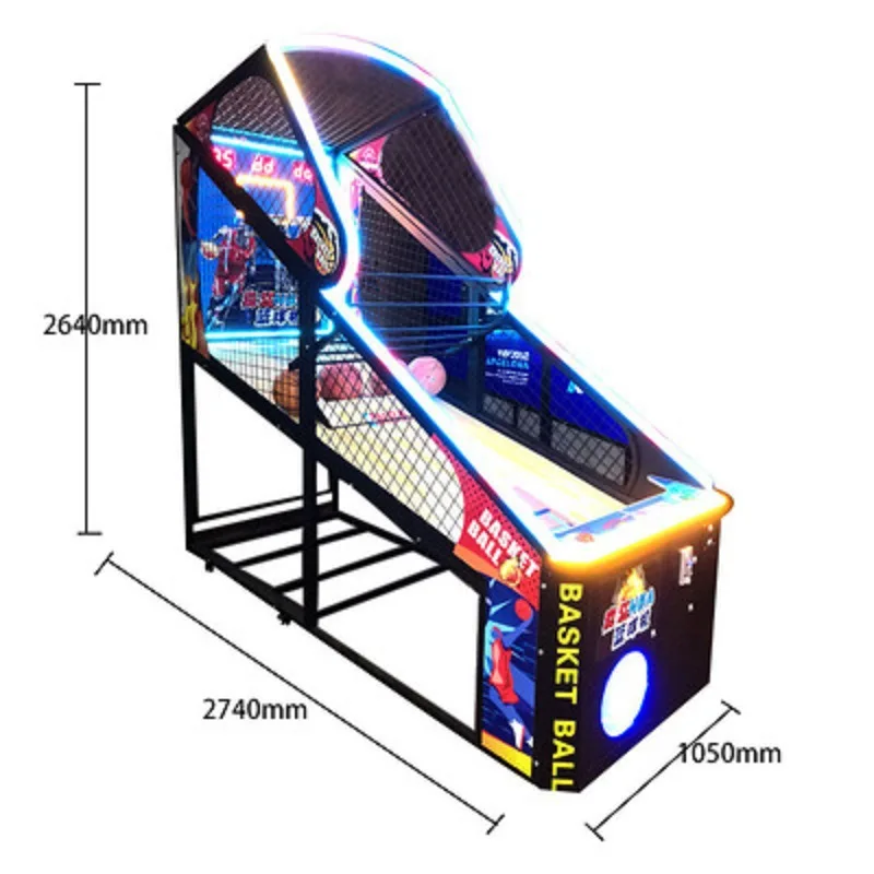 Basketball Coin Operated Arcade Indoor Shooting Amusement Crazy Dunkers Arcade Street Basketball Games Machine