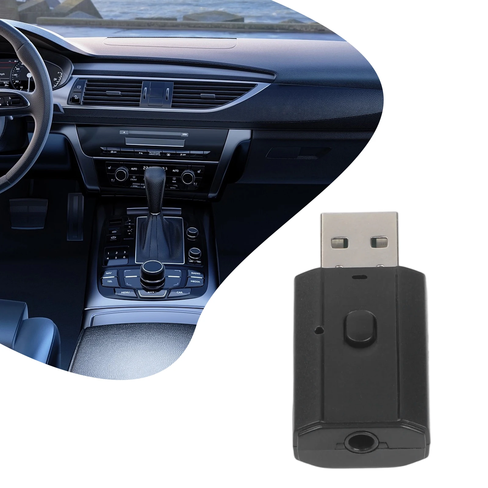 USB Wireless Transmitter Bluetooth-compatible Audio Transmitter Cable Length Answer Hands Free Calls Part Name