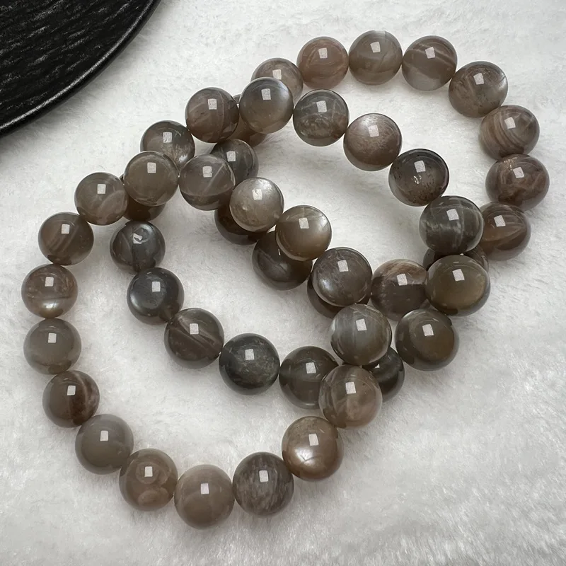 Natural Striped Sunstone Bracelet Ancient Energy Crystal Large Size Multiple Sizes Optional Women Gemstone Bracelet Wholesale