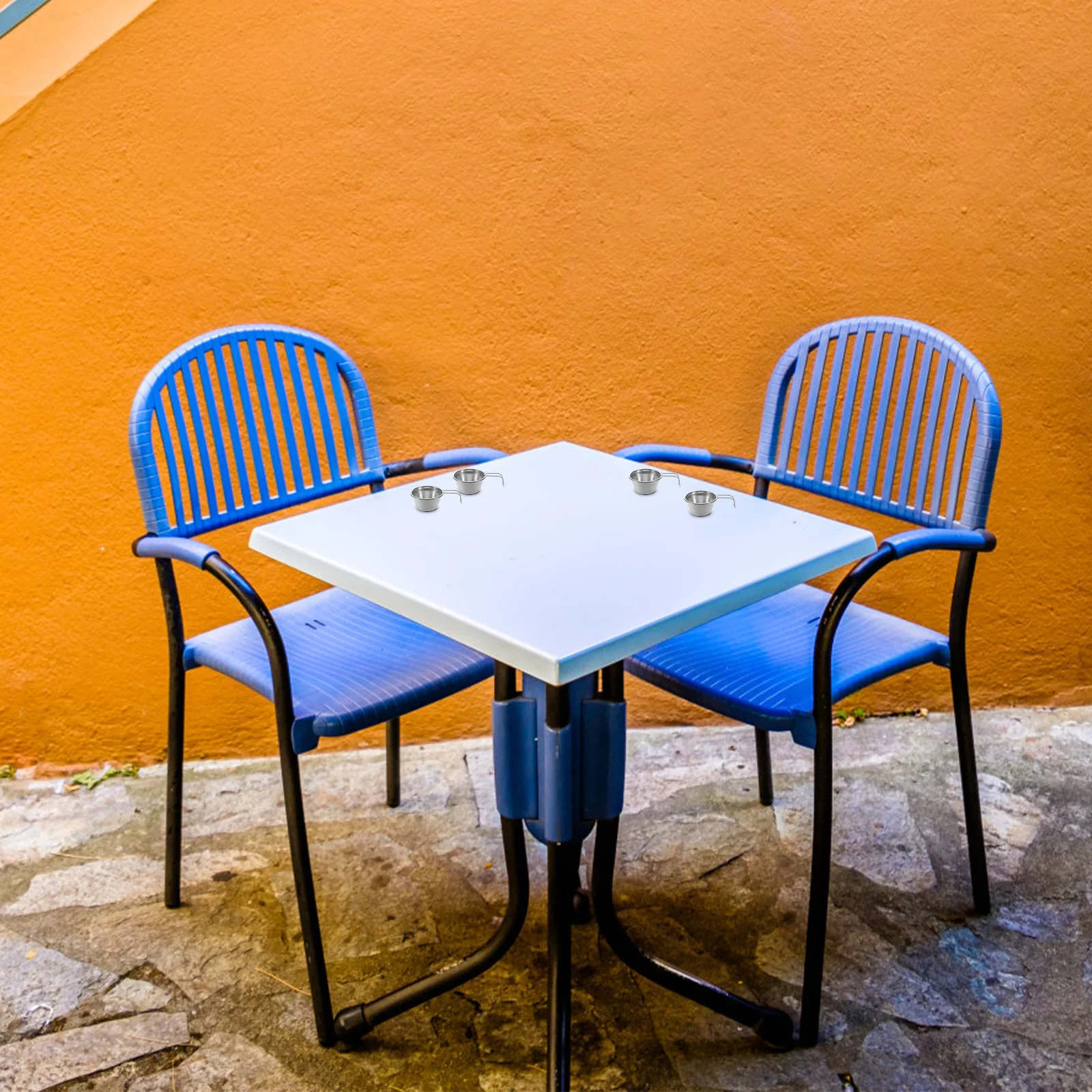 

4Pcs Portable Mini Stainless Steel Cups Outdoor Camping Travel Reusable Beverage Containers Compact Rustproof Drinking Mugs