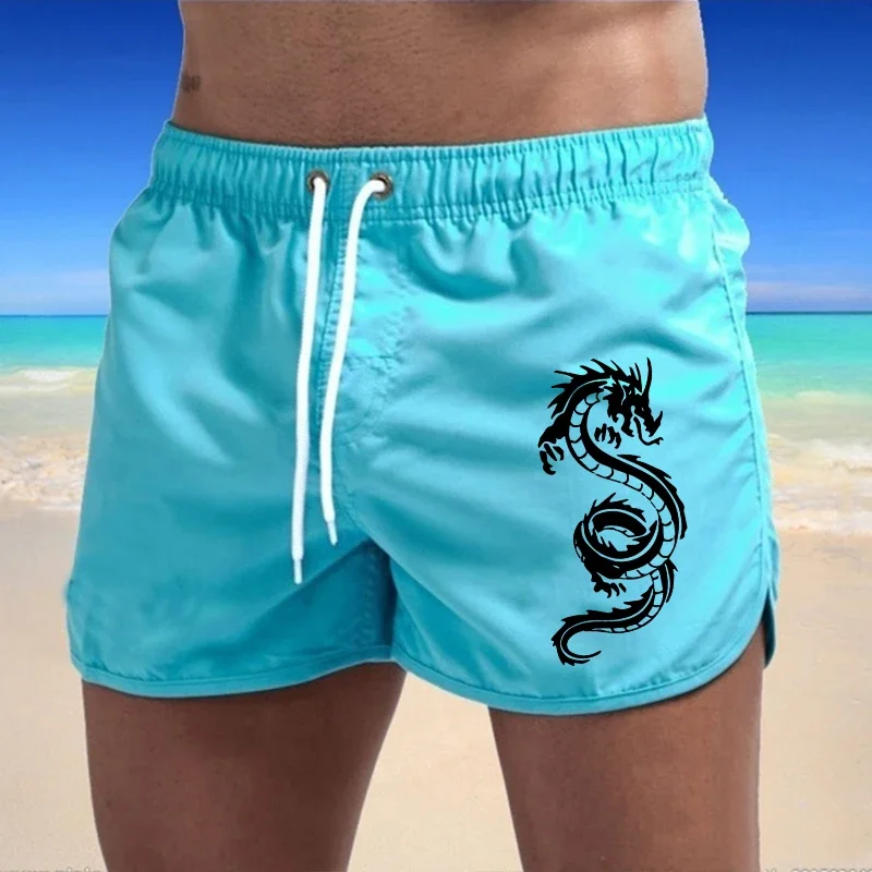

Outdoors Daily Quality Men's Quick Drying Beach Shorts Elastic Waist Pockets Drawstring Casual Ventilate Summer Gym Surf Shorts