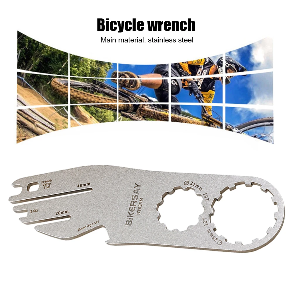 Bike Disc Rotor Alignment Tool for MTB Bike Repairing Correction Wrench Stainless Steel Auxiliary Repair Wrench Multifunctional