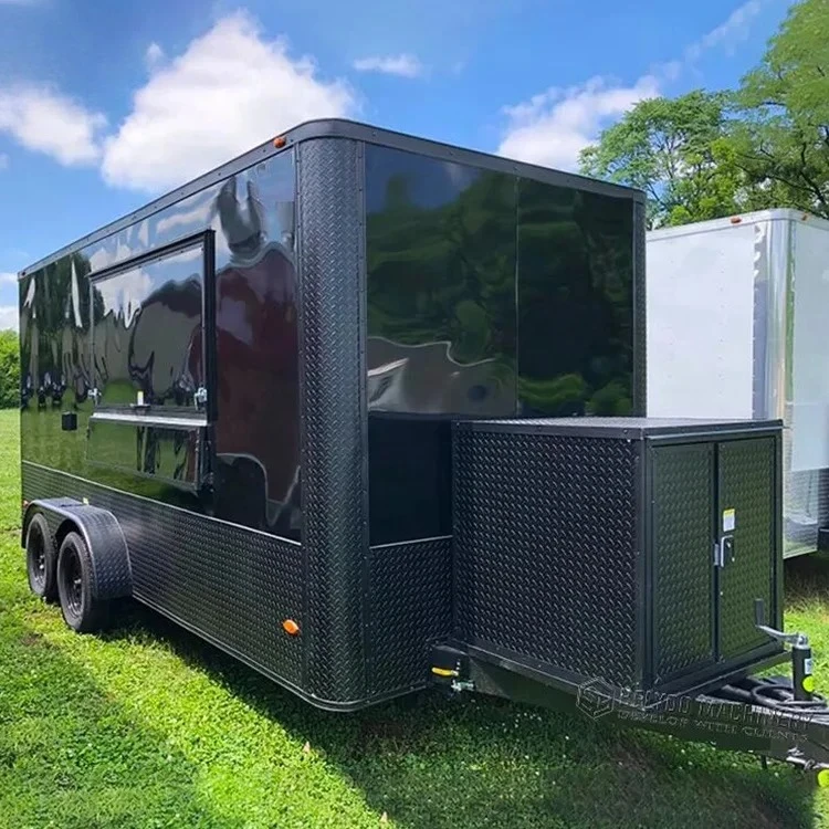 Mobile Restaurant  Kiosk Hot Dog Food Cart Manufacturer Ice Cream Cart Food Truck Trailer With Full Kitchen Food Trailer