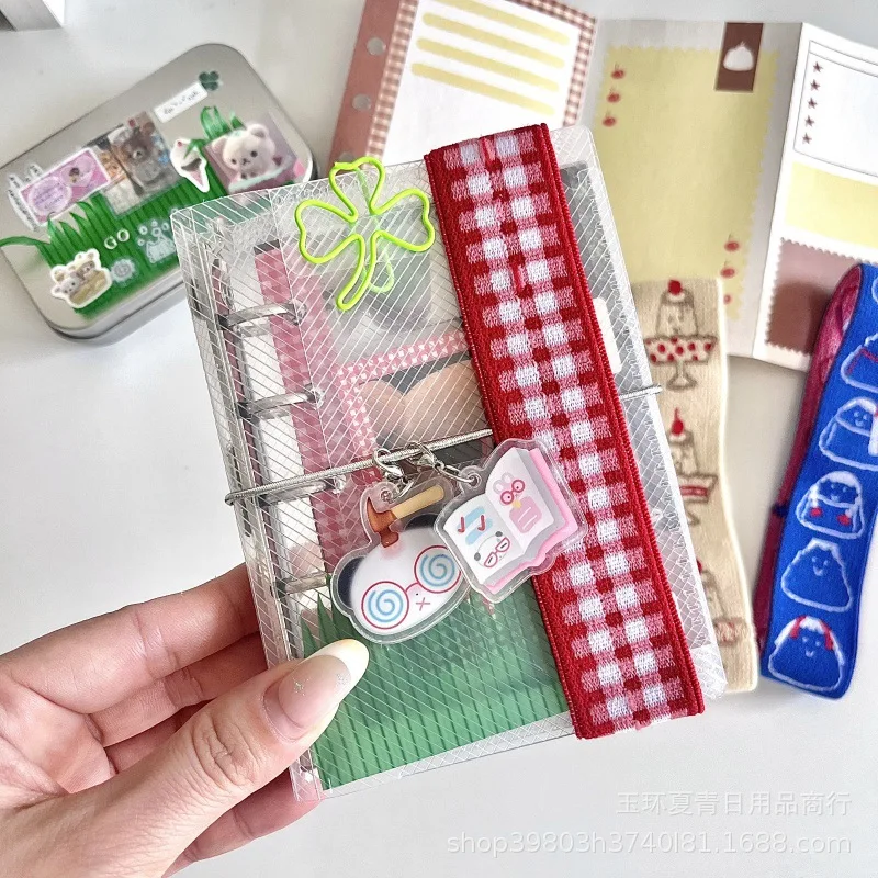 

Handbook Strap Explosion-proof Book Handbook Decorative Strap Loose-leaf Fixed-page Elastic Band DIY Accessories