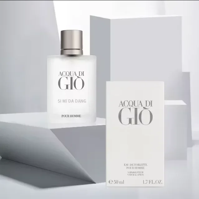 عطر كولونيا للرجال باللون الأسود والأزرق، خشب الصندل الطازج أو دو تواليت، عطر خفيف يدوم طويلاً، مزيل عرق رياضي صيفي