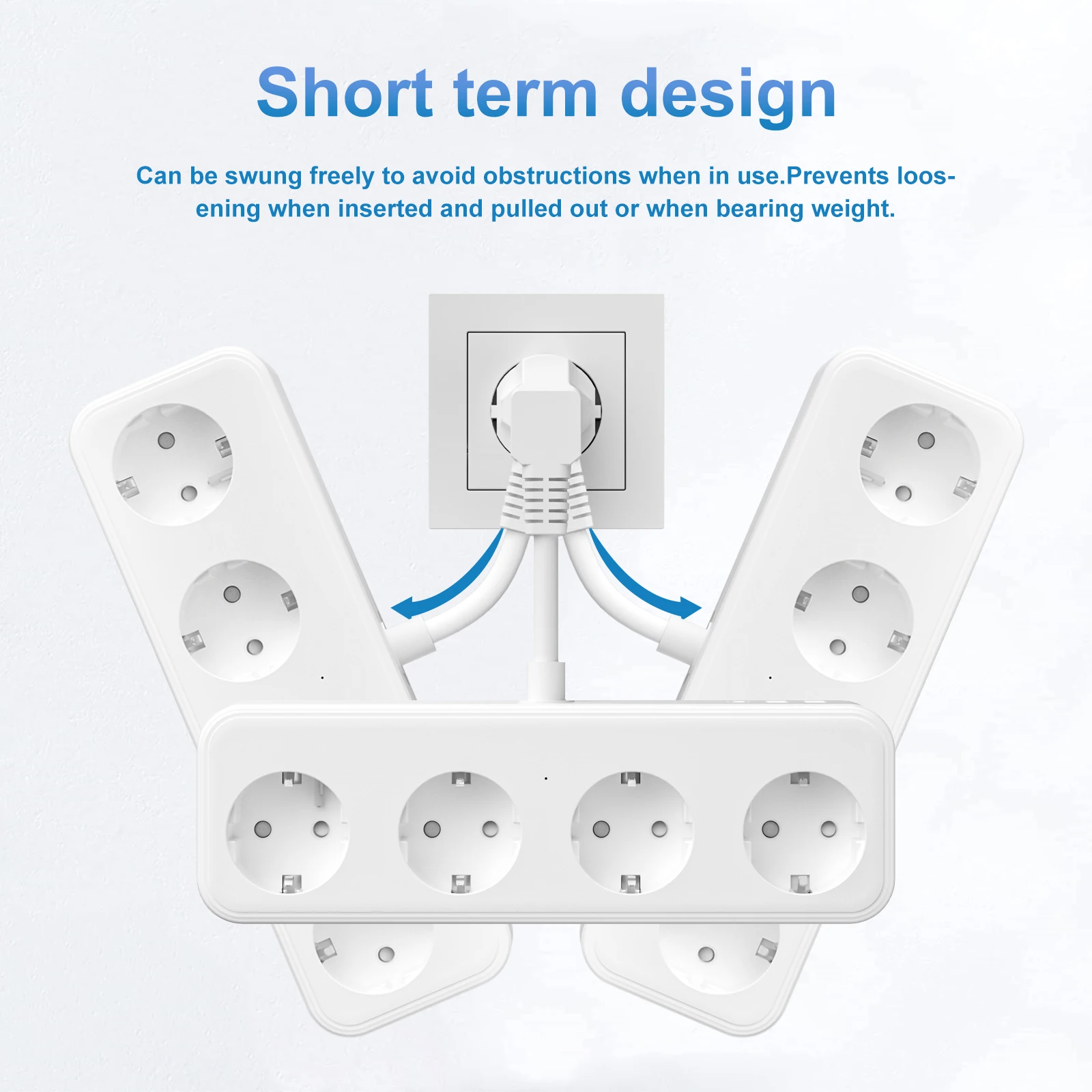 Multi Electric Socket Power Strip With 3 USB 4 AC Outlets Multiple Socket Adapter 3840W 16A Surge Protector Wall Plug for Home