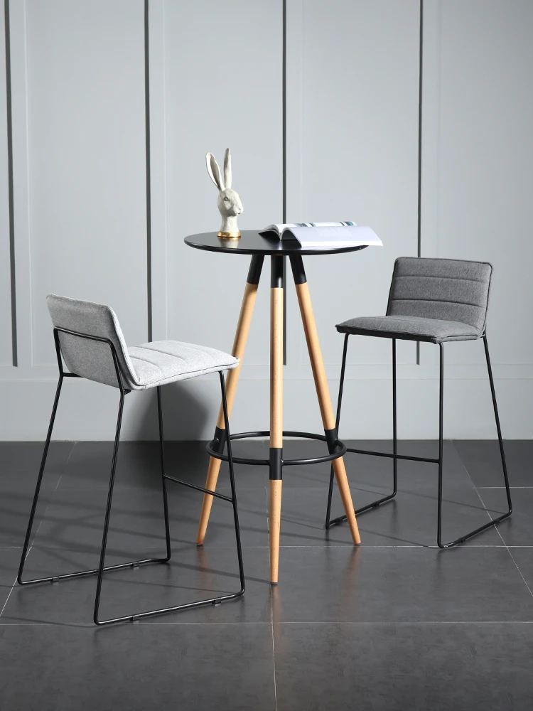 

Iron art high stool, fashionable and creative bar chair, modern bar leisure bar chair, high stool