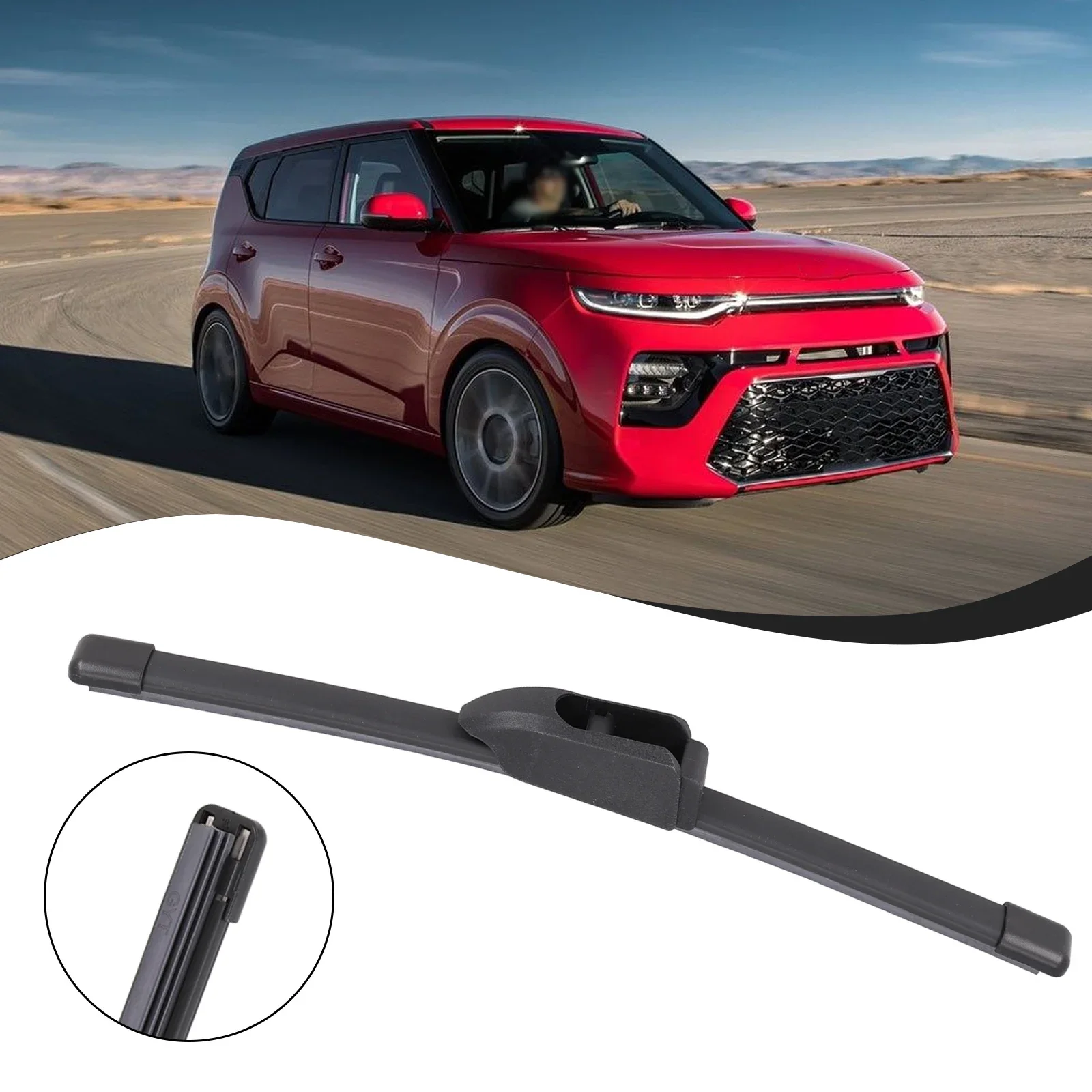 

Rear Wiper Blade Fits For Kia Soul 2019-2023 Windshield Windscreen Rear Window ABS Material Accessories For The Car