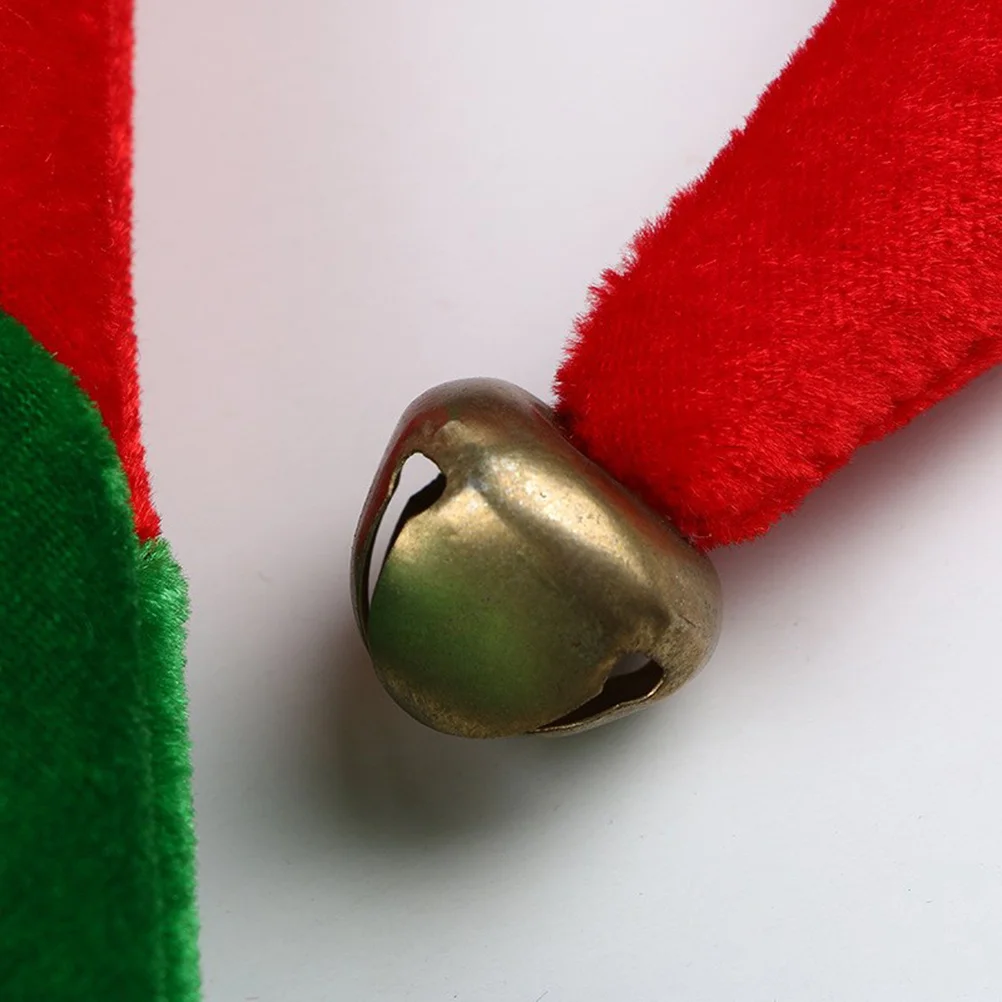 Chapeau de père noël cloche de noël, 1 pièce, couvre-chef de Cosplay rouge vert, décoration de fête de vacances, joli Costume pour adulte, chapeau de père noël