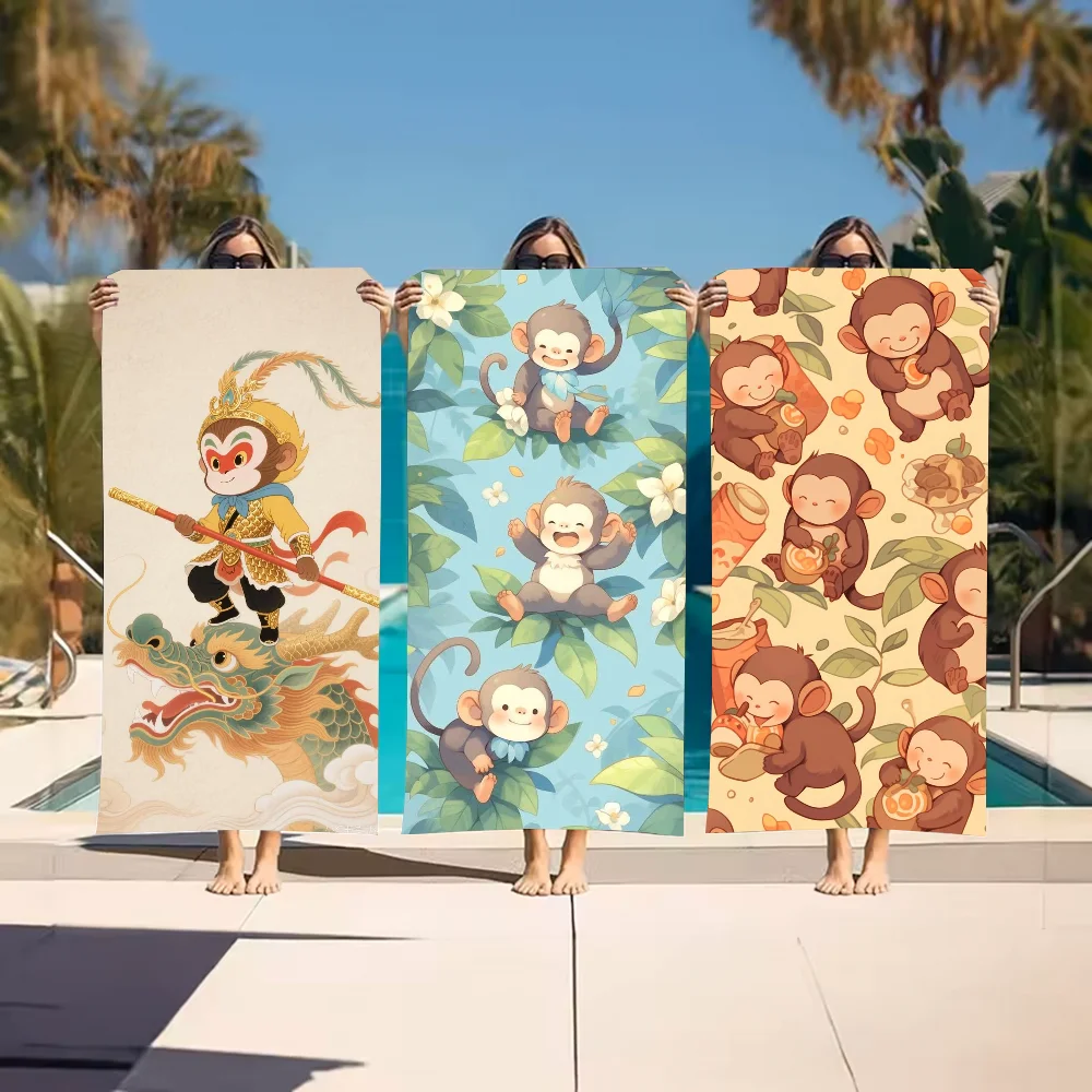 

M-Monkey Towel Beach Towel Large Size Outdoor Travel Camping Absorbent toallas Towels Summer Swimming