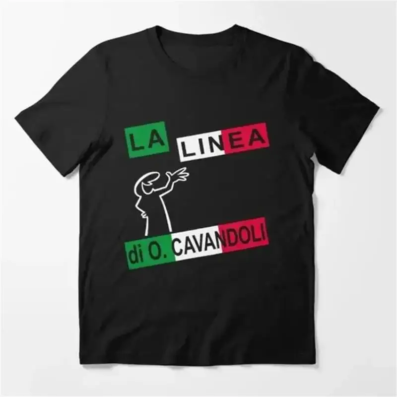 New Line Osvaldo Cavandoli Summer Men Cotton T Shirt Fashion Hip Hop La Linea T Shirt Casual Crew Neck Plus Size T Shirt Women