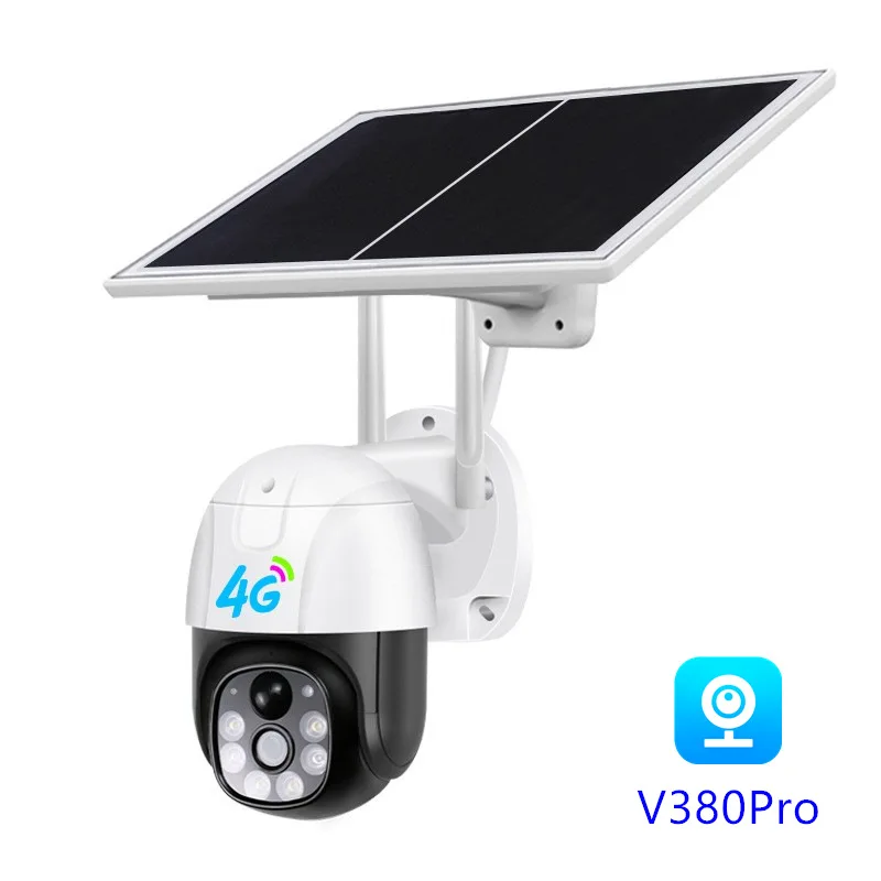 

V380Pro outdoor solar 4G monitor camera night vision full color high definition intelligent low power camera
