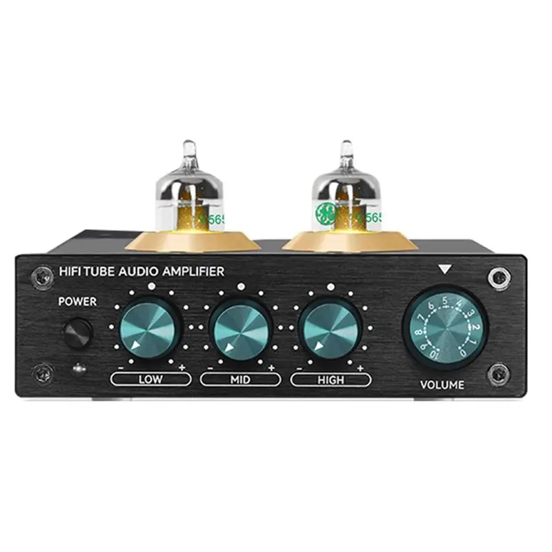 

(Durable) Hifi Tube Audio Preamplifier 6K4 Vacuum Tube Amplifier Buffer Adjustment Audio Tube Preamp Stereo Receiver EU Plug