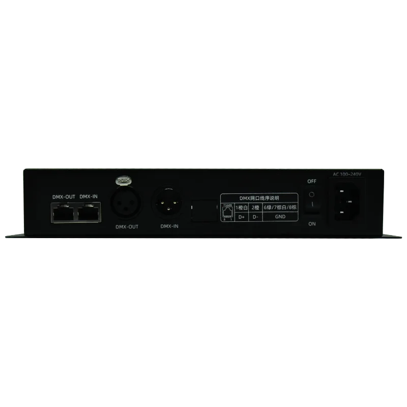 8Ports Artnet Controller SPI/TTL & DMX Pixel LED light AC100V~240V for Indoor Lighting,supports Madrix, SD Card,DMX512 Console