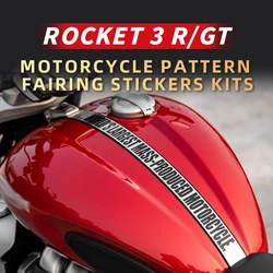 Motorcycle Pattern Fuel Tank Stickers Kits Used For TRIUMPH ROCKET 3RGT Decaration Protection Accessories Decals