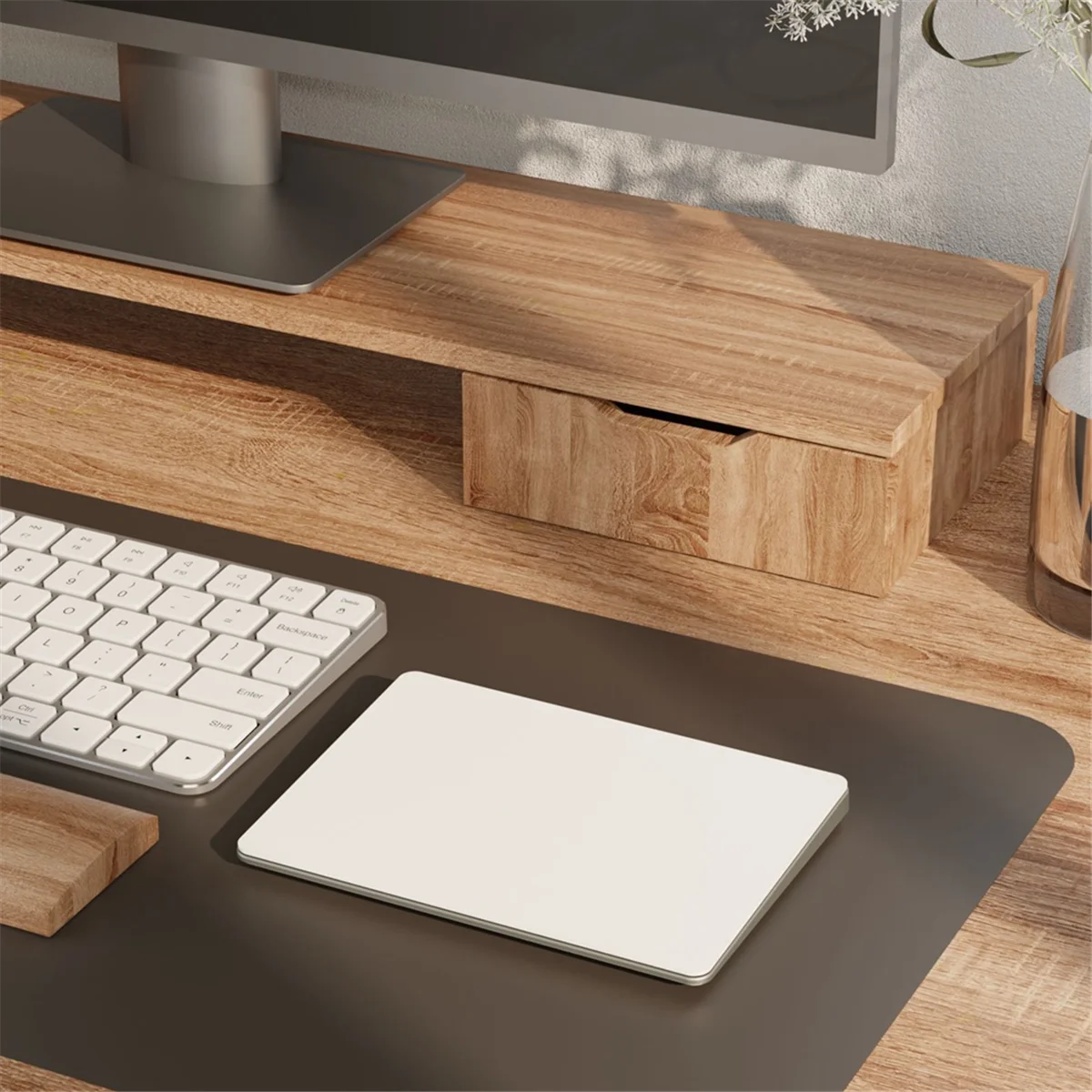 

ABZS Bluetooth Touchpad Многофункциональный трекпад для жестов Перезаряжаемая беспроводная сенсорная панель для ноутбука IPad IOS Mac, черный