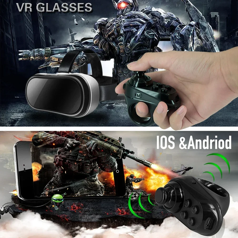 Wireless Bluetooth-compatible Finger Game Controller Handle Adapter Mouse Gaming Mice Mause Support Android iOS system