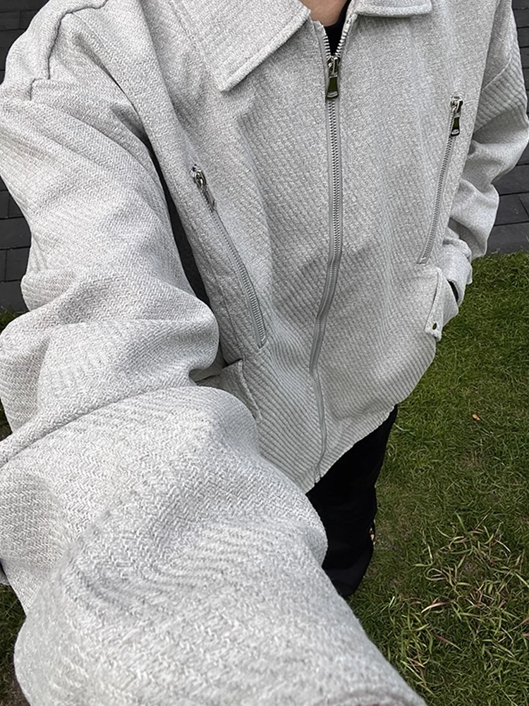 

Мужская куртка-бомбер цвета хаки с диагональными полосами, модная, брендовая, премиум-класса, с американским воротником, в стиле милитари