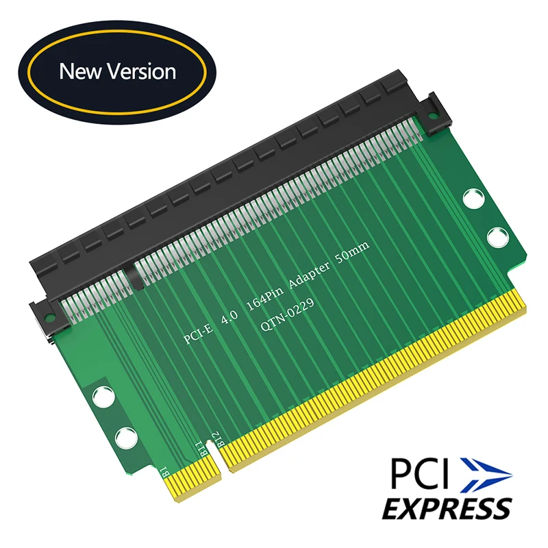 5 ซม.PCI Express 4.0 16X Riser การ์ด PCI-E X16 ถึง X16 สล็อต 180 องศา Extender PCIE X16 Connector แปลงอะแดปเตอร์สําหรับเดสก์ท็อป