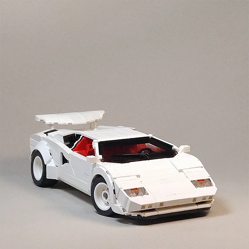 市車モデル MOC ビルディングレンガスピードチャンピオンスポーツカーカウントモジュラーテクノロジーギフト子供の休日組み立てるおもちゃスーツ