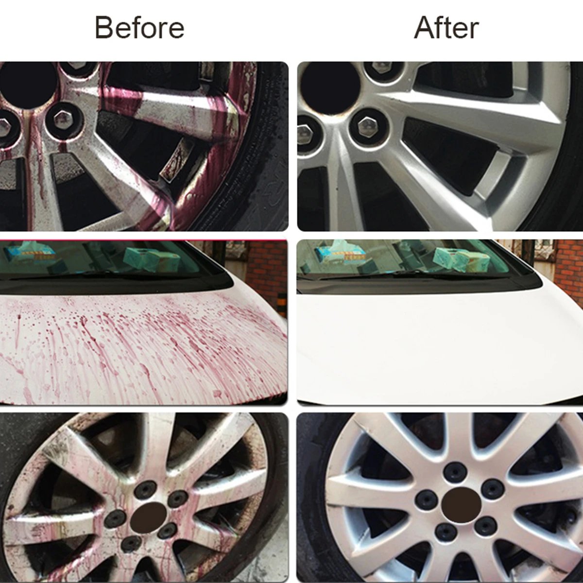 Car Paint & Wheel Iron Particles Powder Cleaning Super Rust & Dust Remover Spray Metal Surface Multi-Purpose Cleaning JB-XPCS 18