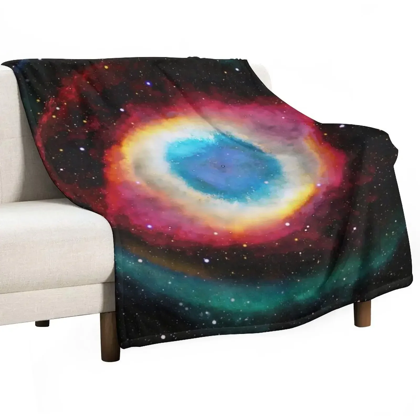 Helix Nebula - Eye of God Throw Blanket Thin bed plaid Decorative Sofas Blankets