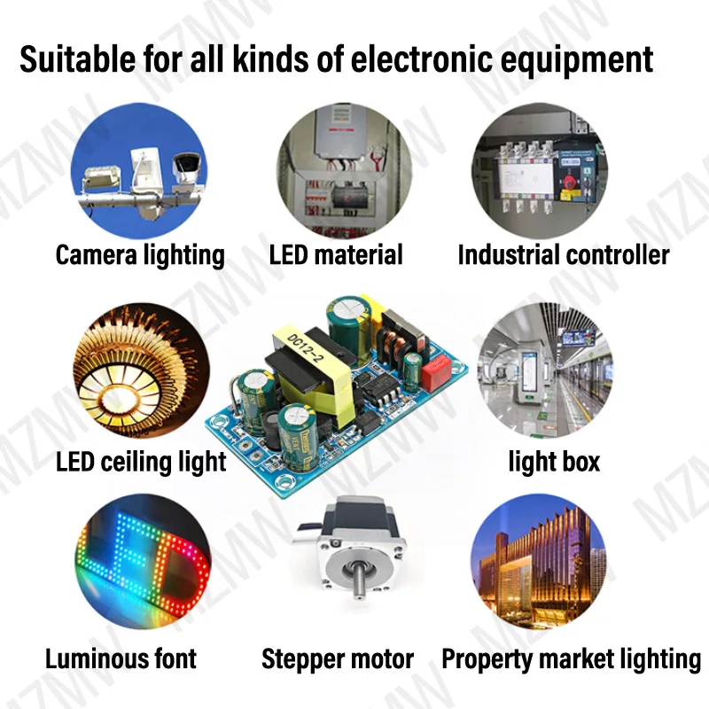 Isolated Switching Power Supply Module AC 100-240V to DC 12V 24V 1A 2A 3A 4A 6A 7A 8A 9A voltage regulator Industrial Bare Board