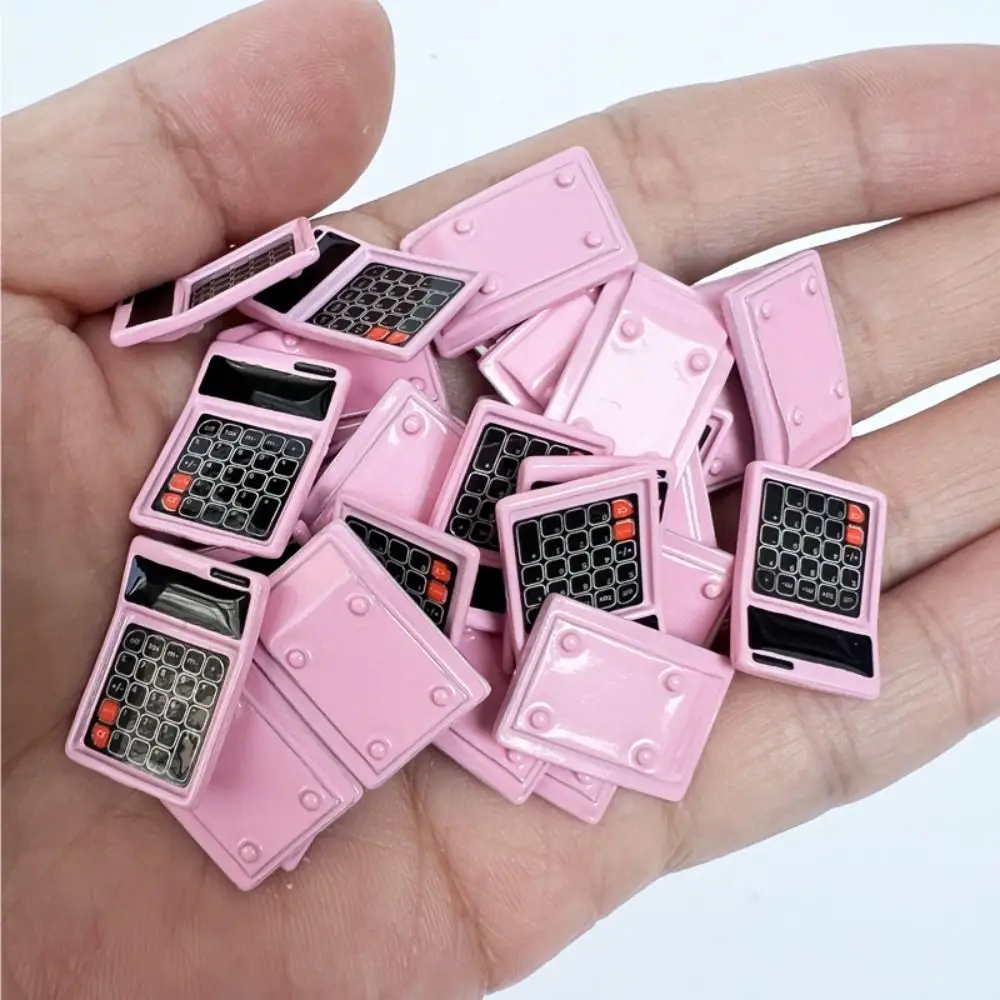 Dollhouse Miniature Calculator, Móveis Brinquedos, Mini Simulação, Fofos, Criativos, 1:12