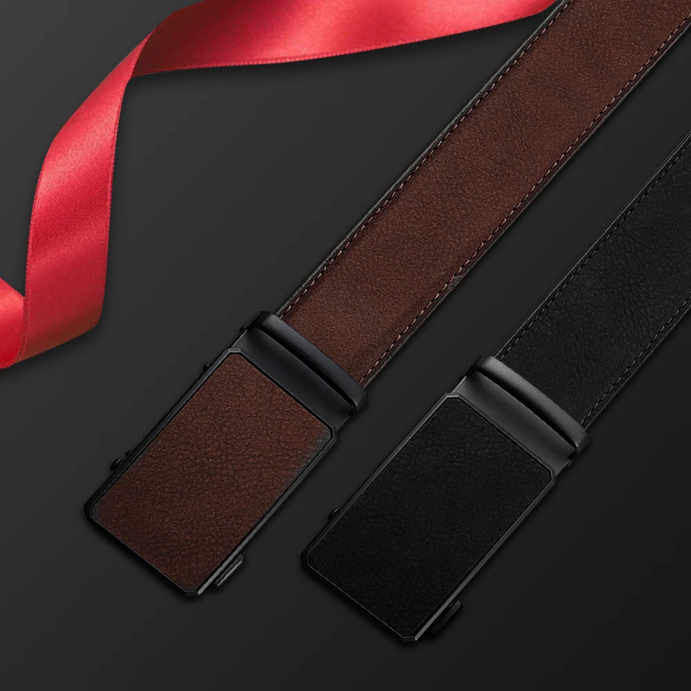 Mens Leather Belt Multiple Colors Automatic Available Belts Leisure Fashion Ratchet Belts for Men Pants Waistband