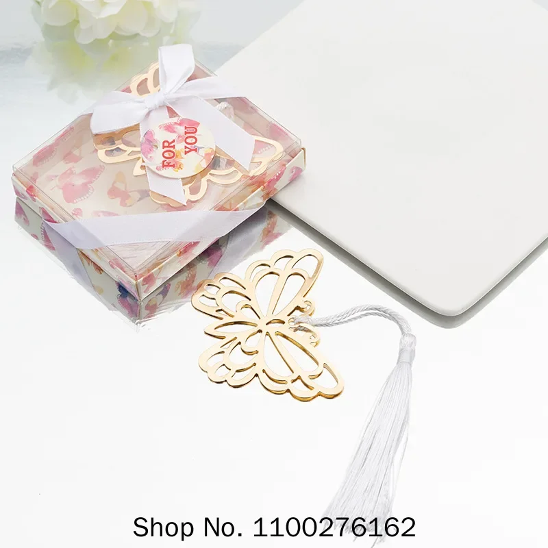 20 unids/lote Metal mariposa avión copo de nieve marcapáginas favores para comunión niña Baby Shower regalos de fiesta de cumpleaños para invitados