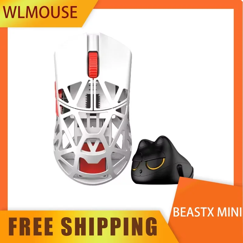 Wlmouse Beastx Mini Mouse Magnesium Alloy Dual Mode Wireless Mouse Lightweight Paw3395 Customized Pc Accessories Gamer Gifts