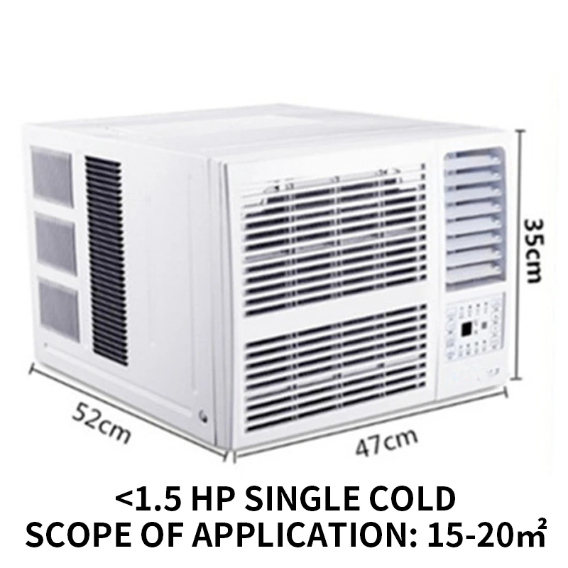 Window Air Conditioner Window-Mounted Portable Refrigeration Air Conditioners Cold 24-hour Timer Remote Control Room Cooler