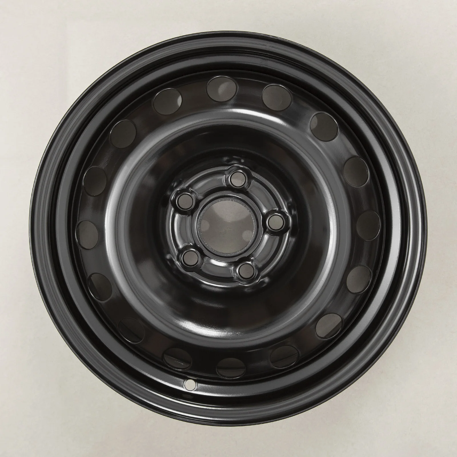 1 قطعة 15X6 بوصة محاور العجلات استبدال الحافات عجلات الصلب الأسود مناسبة لعجلات شيفروليه كروز 2016-2019