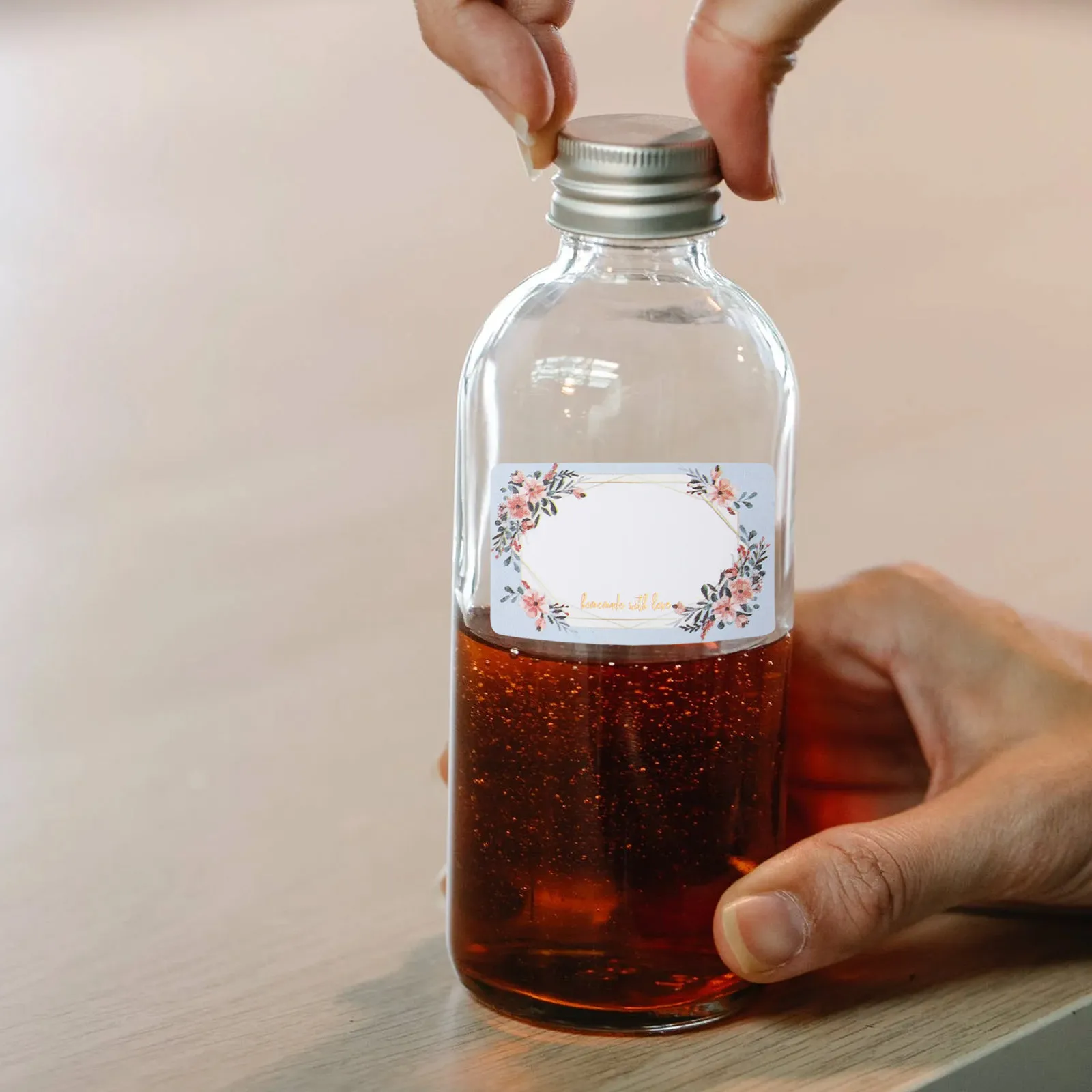 3巻入り無地の花柄ネームステッカーラベル、瓶や容器の缶詰、冷 - Food Storage Expiration Dates のレビューと価格