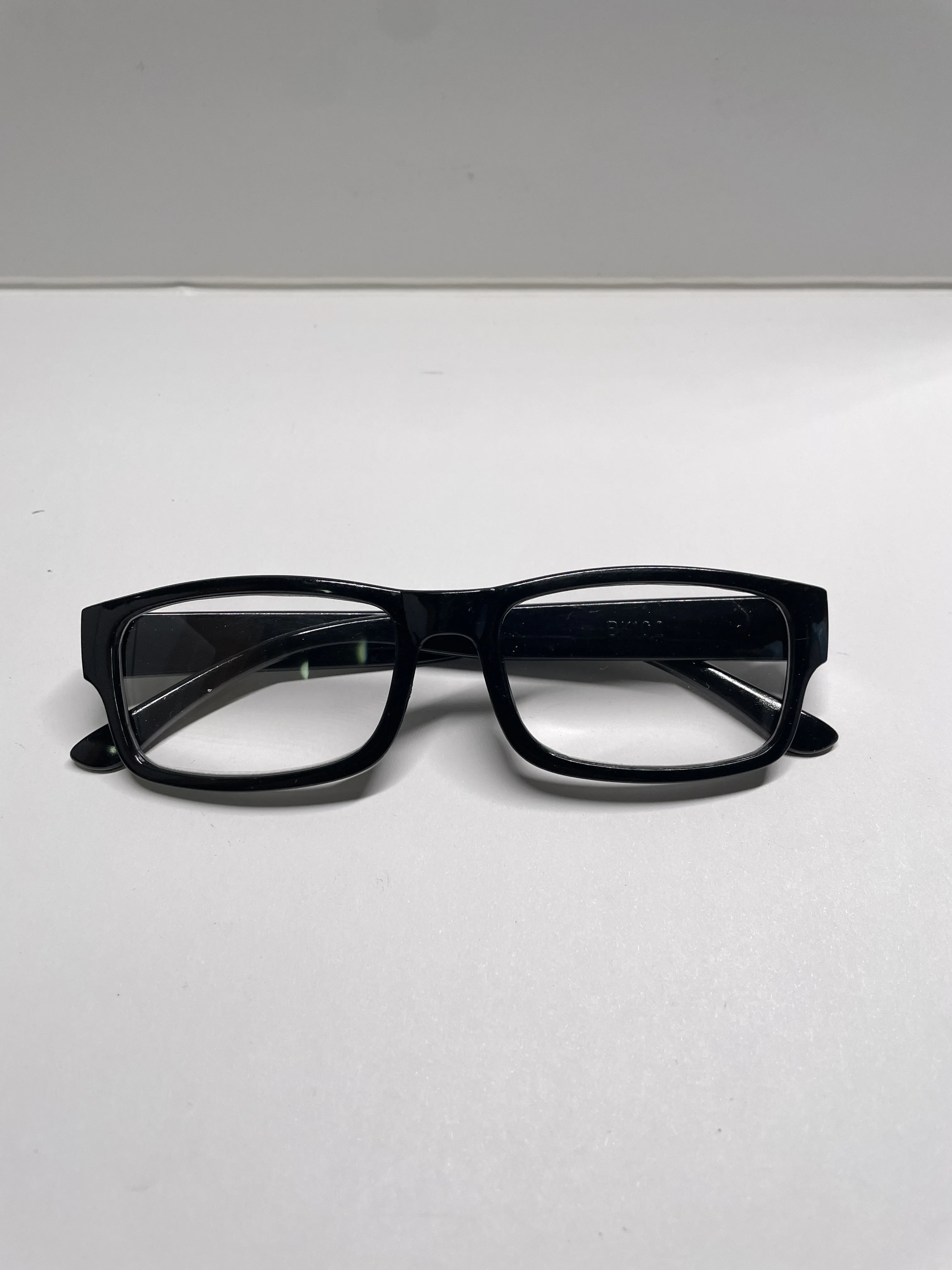 Auto Focus Reading Glasses Black Frame Clear Lens Rectangular PC Material Unisex Men Women for Indoor Home Use