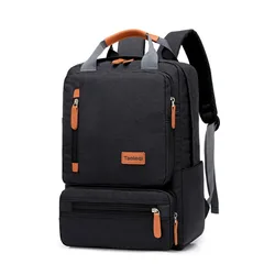 Large Capacity Men Students Schoolbag Fashion Commute Laptop Shoulder Bag Multifunctional Leisure Travel Backpacks Men Mochilas