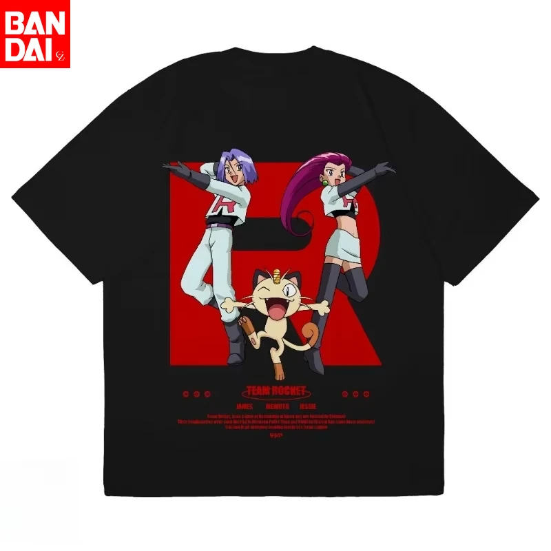 

Футболка с графическим принтом Pokemon Mimikyu, летняя футболка свободного кроя 2026, белая хлопковая футболка с короткими рукавами в стиле аниме, уличная одежда для мужчин и женщин