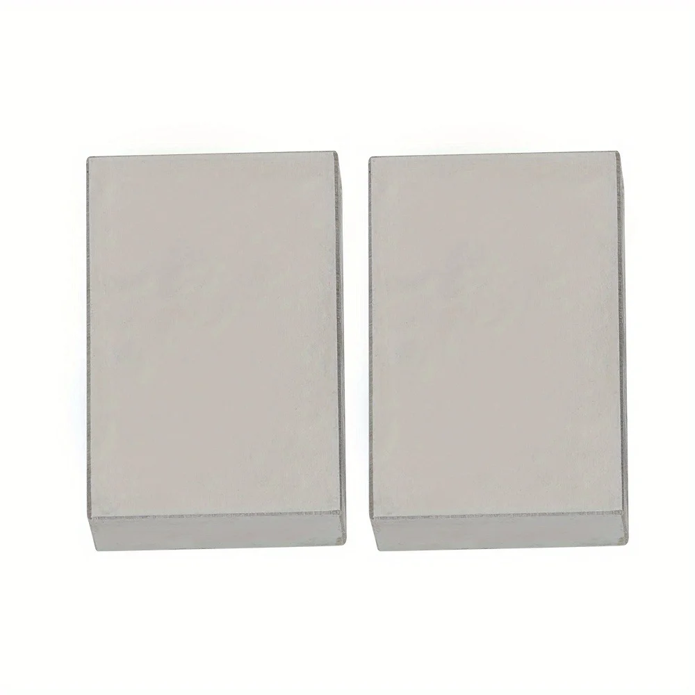 2Pcs 1 x 2 x 3 Inch Blocks No Holes Accuracy Blocks No Hole 123 Blocks Set Machinist Fit for Accuracy Grinding Layouts
