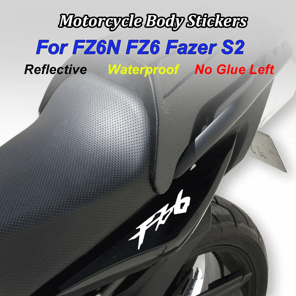 Motorcycle Stickers Reflective Decal FZ 6N 2004 for Yamaha FZ6N FZ6-N FZ 6 N Fazer S2  2005 2006 2007 2008 2009 Accessories