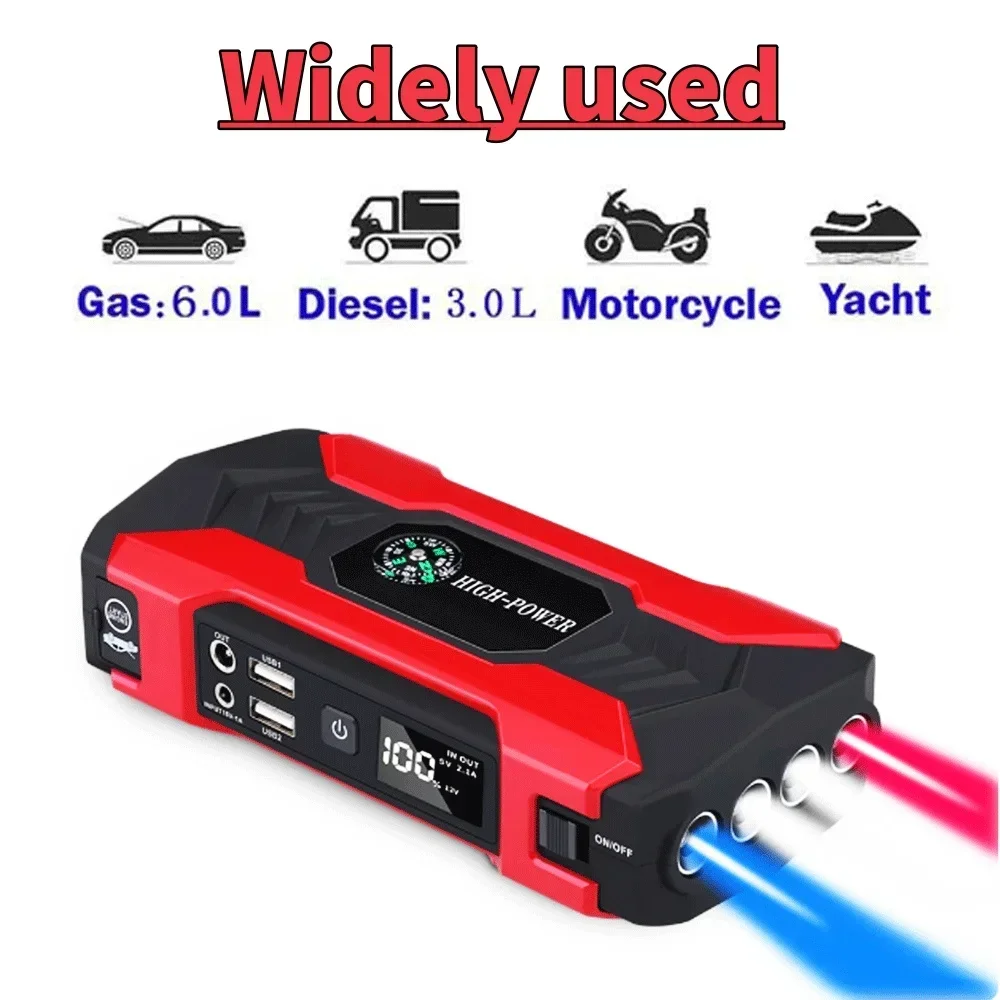 20ah Voor 12V Diesel Auto Emerg Booster 600a Batterij Jump Starter Power Bank Draagbare Auto Oplader Start Apparaat