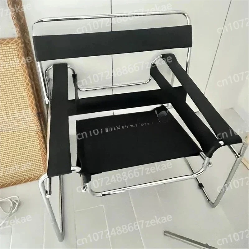 Minimalist Designer Living Room Furniture, Leisure Chairs, Stainless Steel Living Room Chairs, Home Backrests, Armchairs - view 2