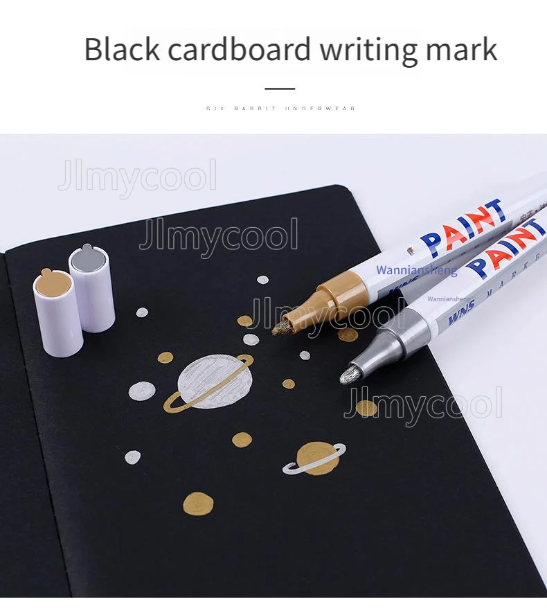 Car Scratch Repair Paint Pen Quick-Drying Waterproof Metal Touch-Up Pens, Oil-Based Marker Pens for Auto Scratch Remover - view 6
