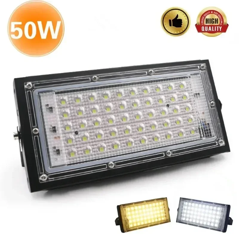 100W LED Floodlight AC220V Outdoor Searchlight Multi-colour Spotlight IP65 Waterproof LED Street Light Landscape Lighting