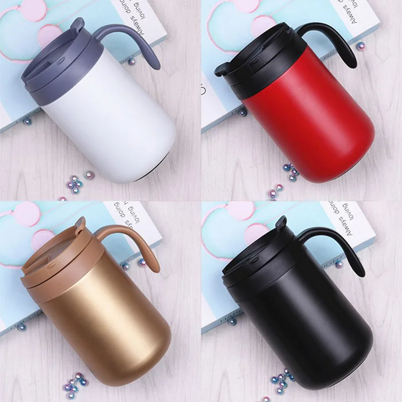 Tempering Cold Sten Mug Tumbler 500ml/Lids Handle Tumbler Double Vacuum Camping Cup Coffee Mug