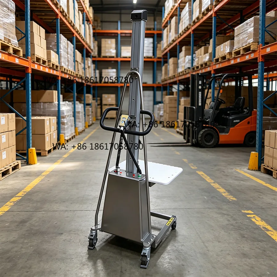 Mini Reel Elevator V-Block 1.5m 1.8m 2m Small Electric Paper Roll Lifter for 100kg 150kg 200kg 250kg 300kg