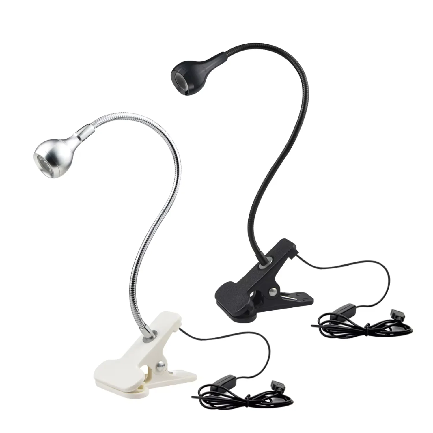 

USB Desk Lamp Bedside Table Bedroom Night Lights Reading Folding Reading Book Light With Holder Clip Learning Lighting
