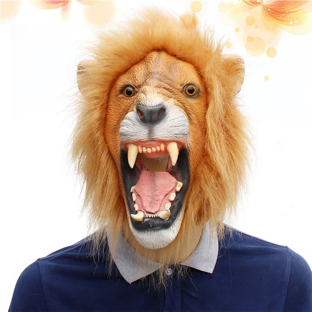 

Lion mask Halloween Costume Scary Party Props for Men Women Masquerade Balls Music Festivals Cosplay